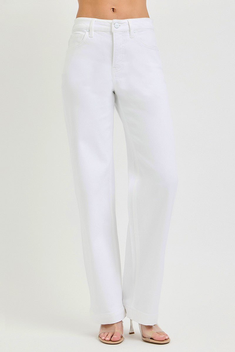 RISEN Full Size High Rise Wide Baggy Pants Plus Size - Desert Sunday