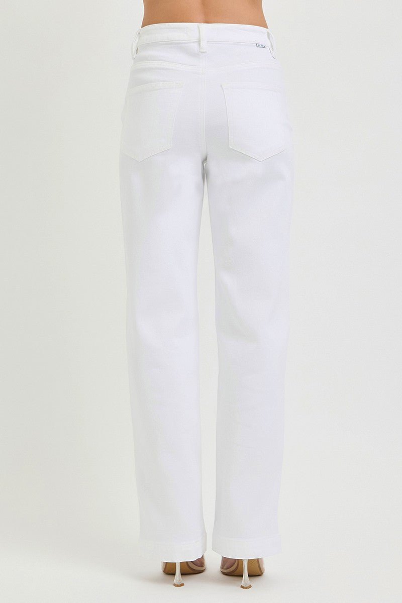 RISEN Full Size High Rise Wide Baggy Pants Plus Size - Desert Sunday