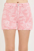 RISEN High Rise Printed Shorts - Desert Sunday