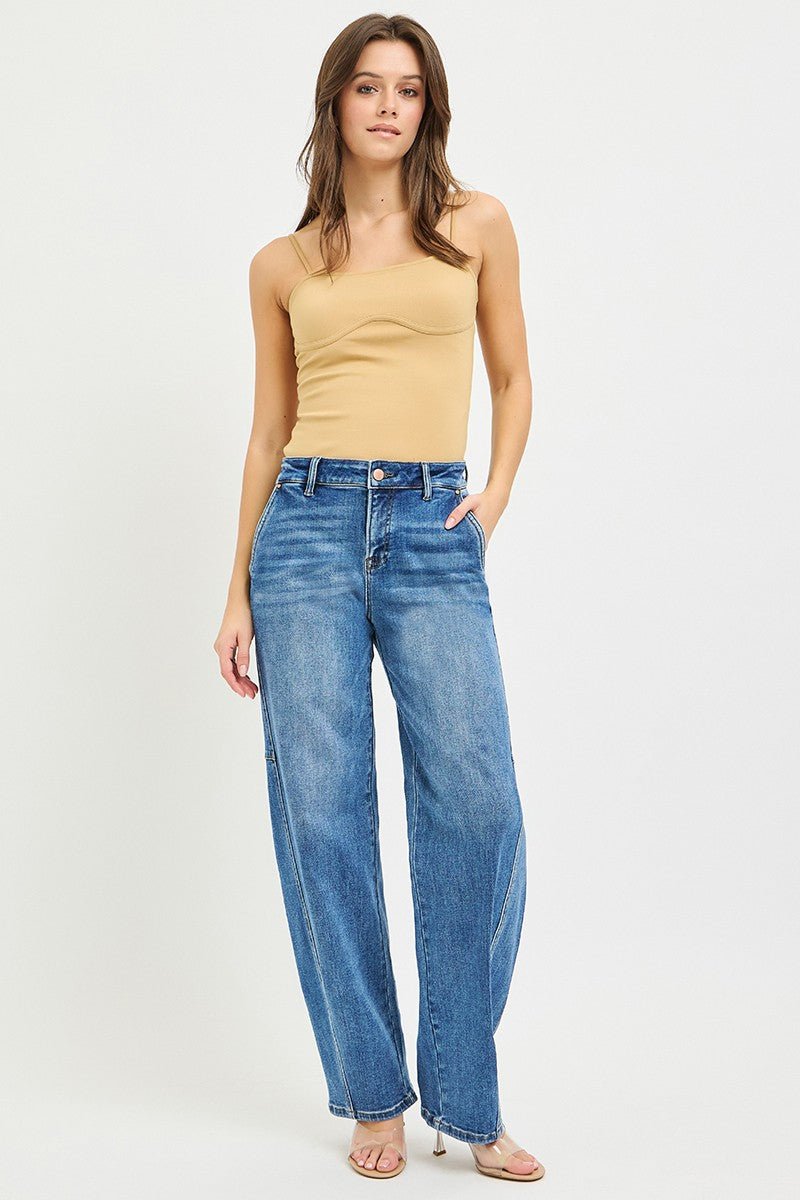 RISEN Slouchy Baggy Jeans - Desert Sunday