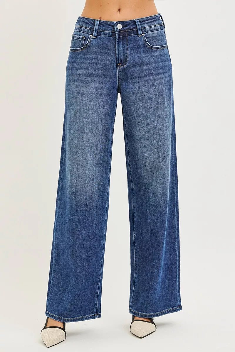 RISEN Slouchy Baggy Jeans with Pockets - Desert Sunday