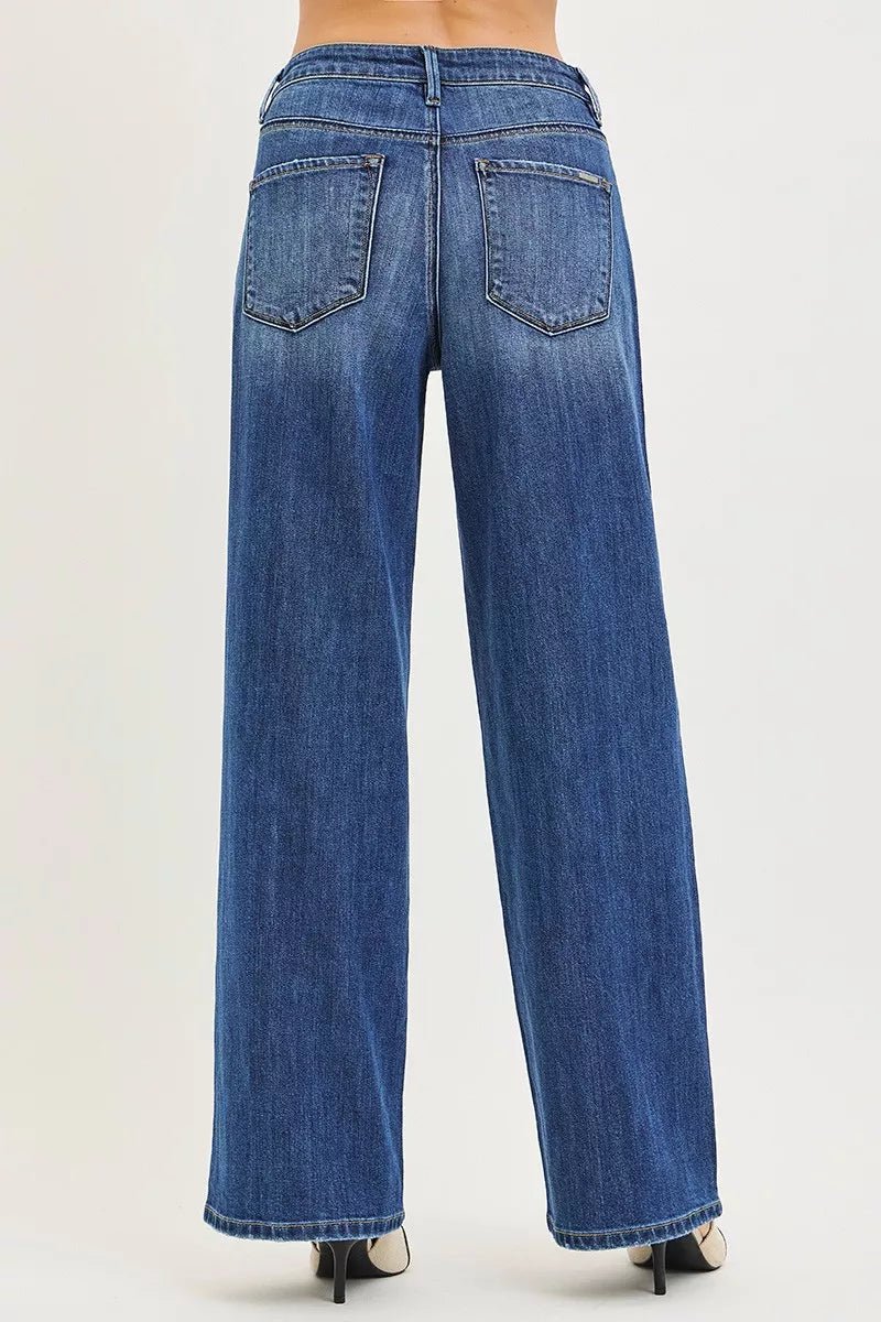RISEN Slouchy Baggy Jeans with Pockets - Desert Sunday