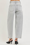 RISEN Slouchy Cropped Barrel Jeans - Desert Sunday