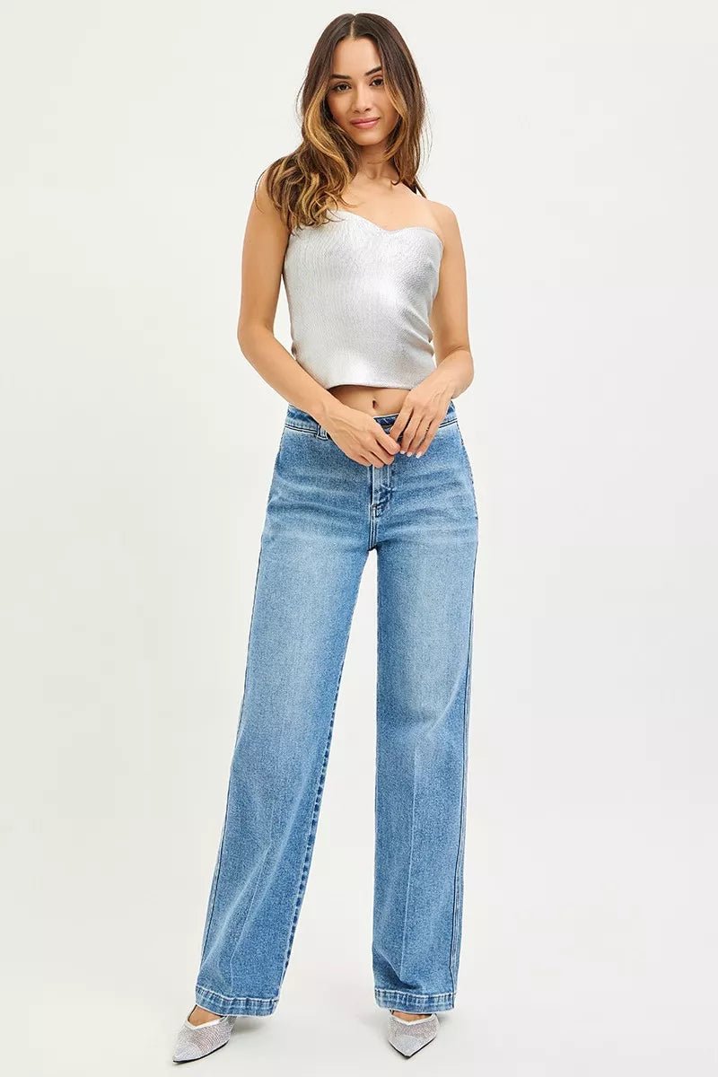 RISEN Slouchy Straight Jeans - Desert Sunday