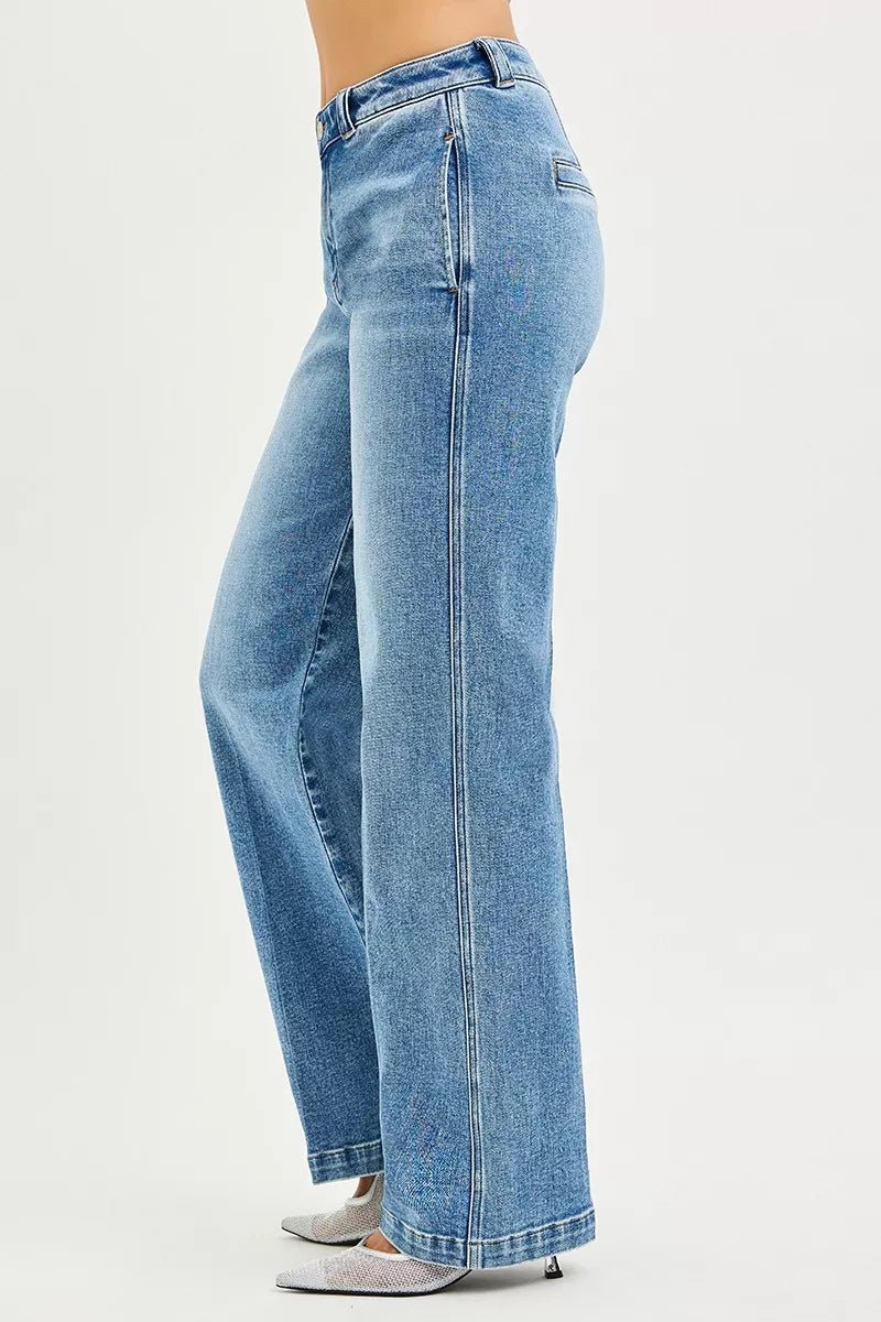 RISEN Slouchy Straight Jeans - Desert Sunday