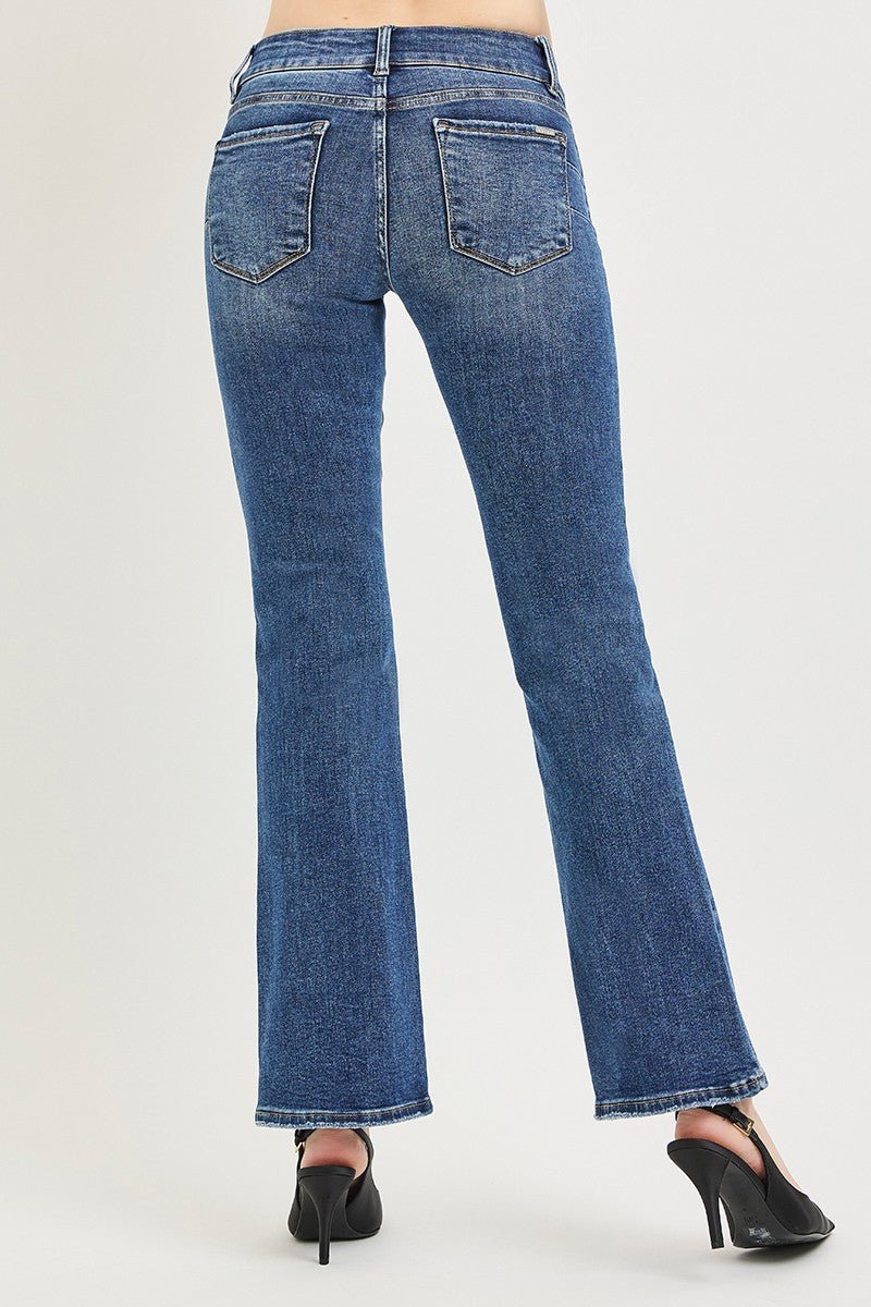 RISEN Tummy Control Low Rise Bootcut Jeans - Desert Sunday
