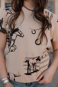 Rustic Reverie Cotton Top - Desert Sunday