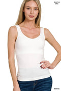Seamless Tank Top with Built-in Bra - Desert Sunday