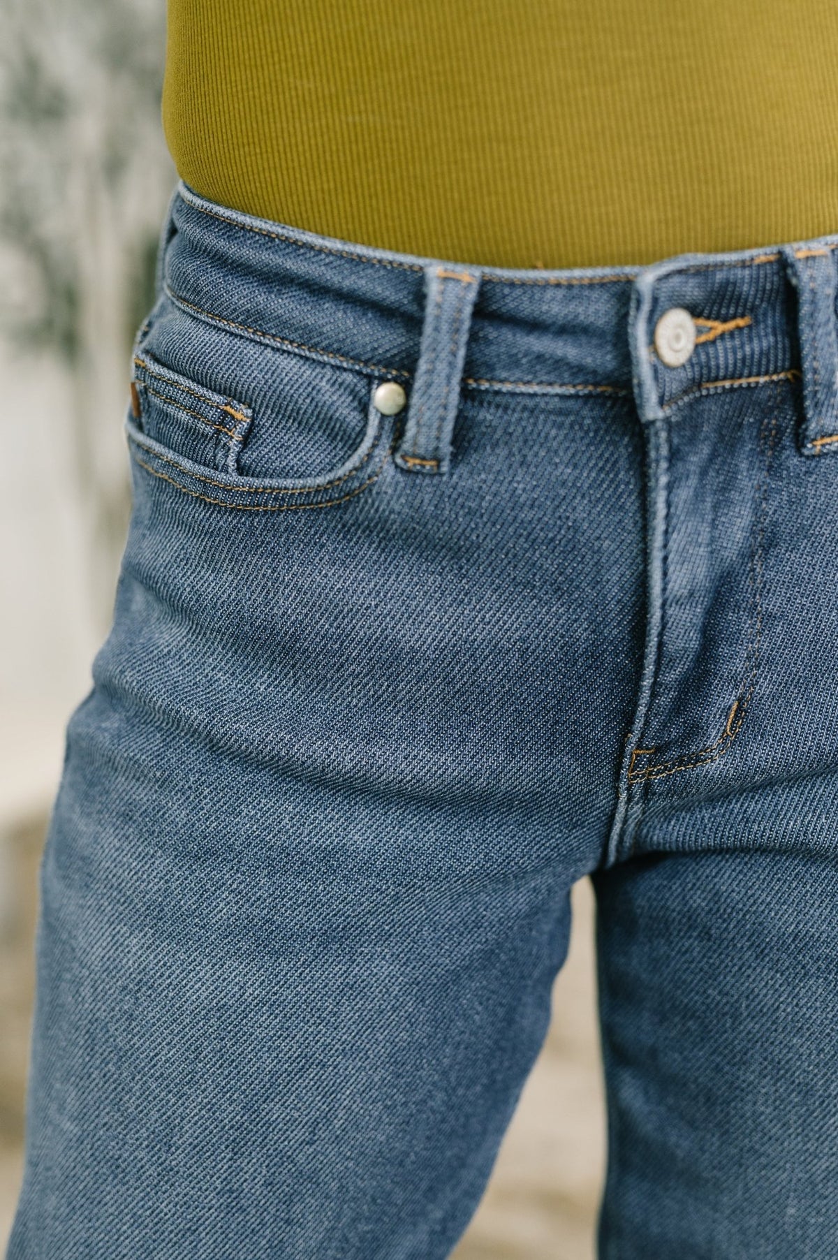 Shane Mid Rise Billie Boyfriend Jean in Dark Cozy Indigo - Desert Sunday
