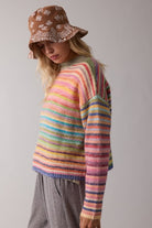 Somewhere Over the Rainbow Knit Sweater - Desert Sunday