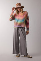 Somewhere Over the Rainbow Knit Sweater - Desert Sunday