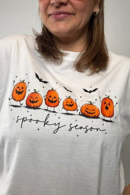 Spooky Season Pumpkin Graphic Tee - Desert Sunday