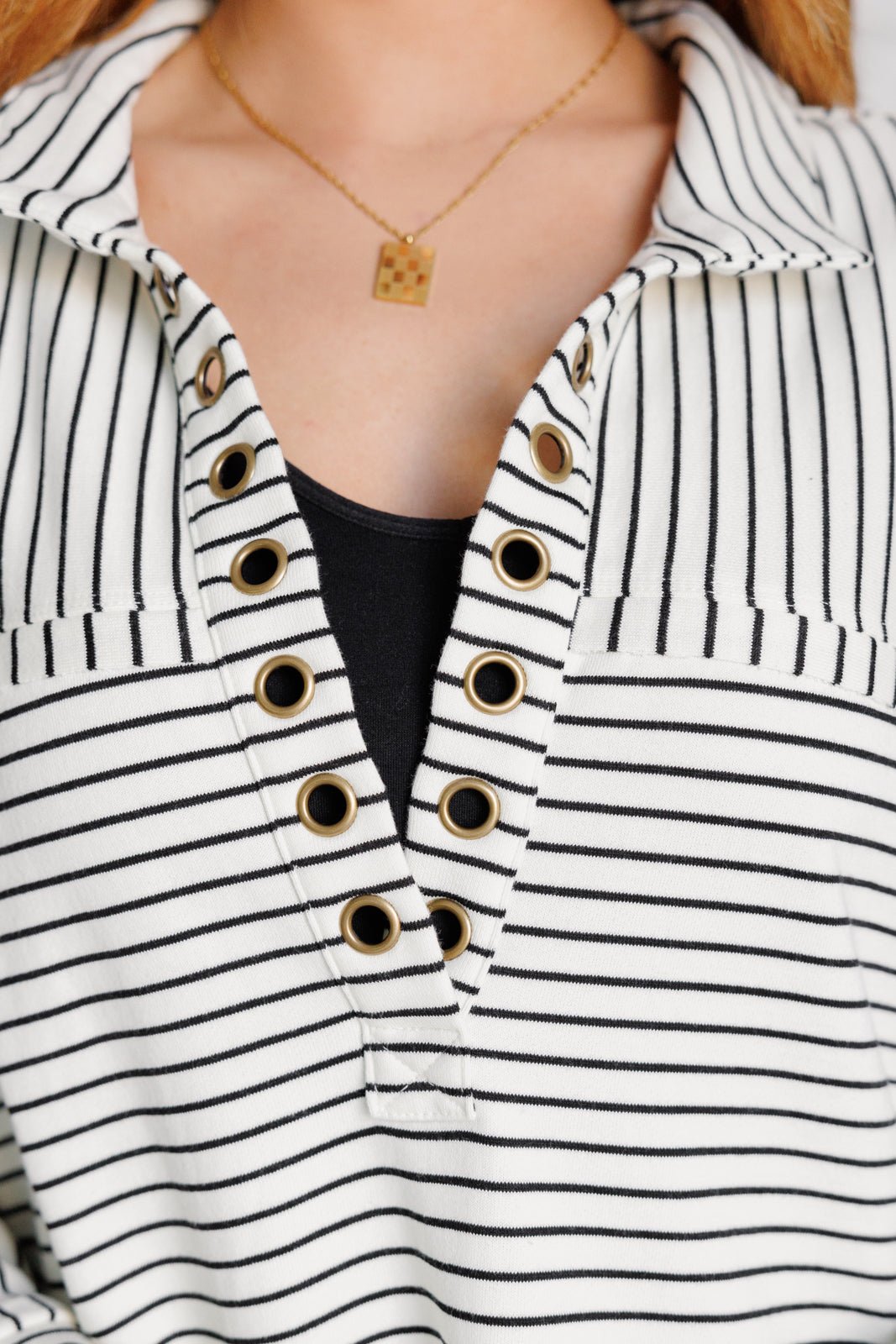 Striped Serendipity Pullover - Desert Sunday
