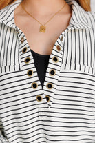Striped Serendipity Pullover - Desert Sunday