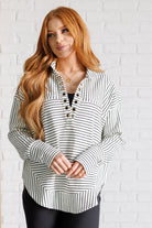 Striped Serendipity Pullover - Desert Sunday