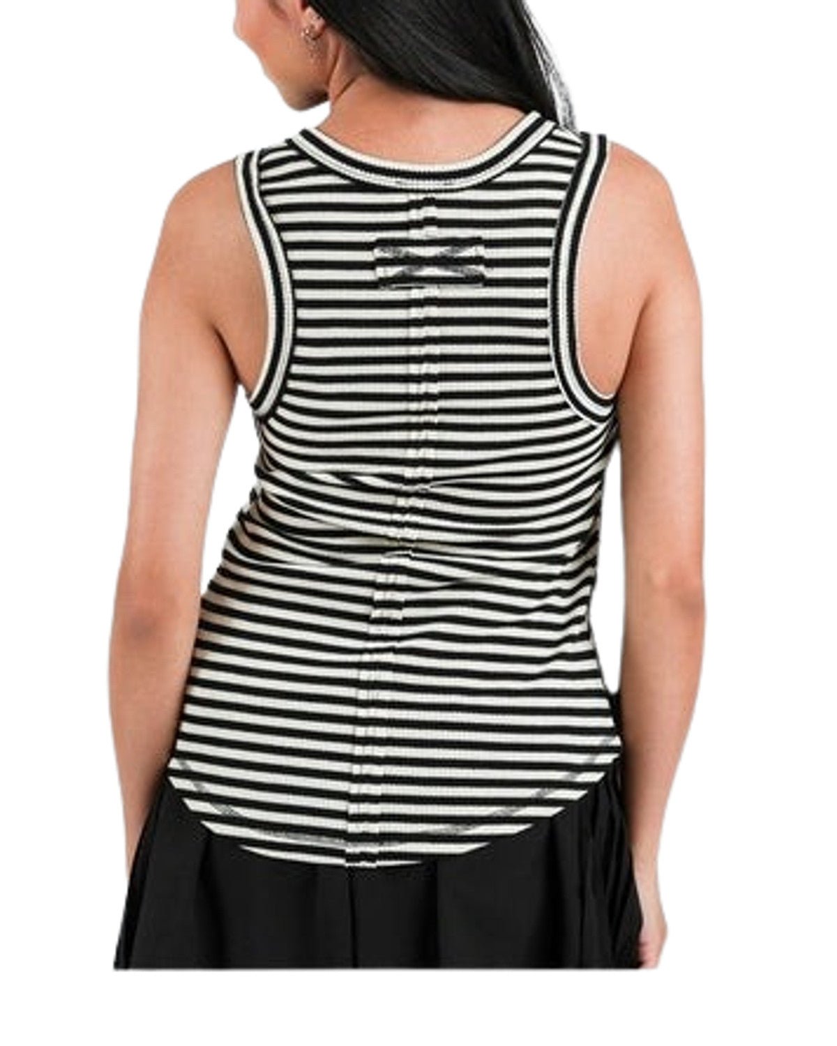 Summer Flirt Tank in Black - Desert Sunday