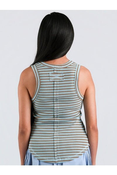 Summer Flirt Tank in Blue - Desert Sunday