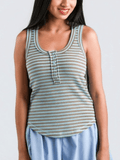 Summer Flirt Tank in Blue - Desert Sunday