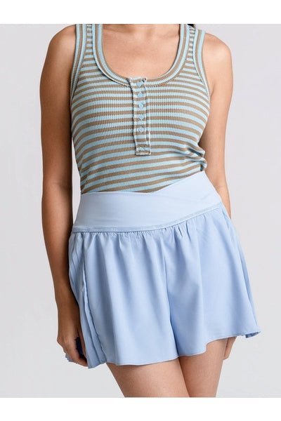 Summer Flirt Tennis Skort in Baby Blue - Desert Sunday
