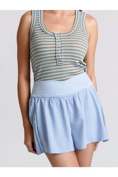 Summer Flirt Tennis Skort in Black - Desert Sunday