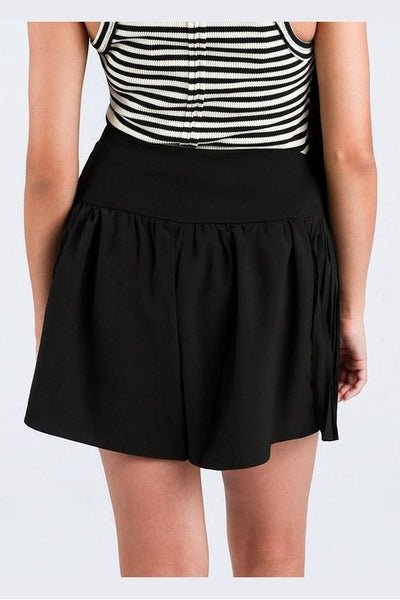 Summer Flirt Tennis Skort in Black - Desert Sunday