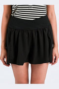 Summer Flirt Tennis Skort in Black - Desert Sunday