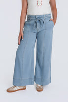 Sun-washed Wide-Leg Pants - Desert Sunday