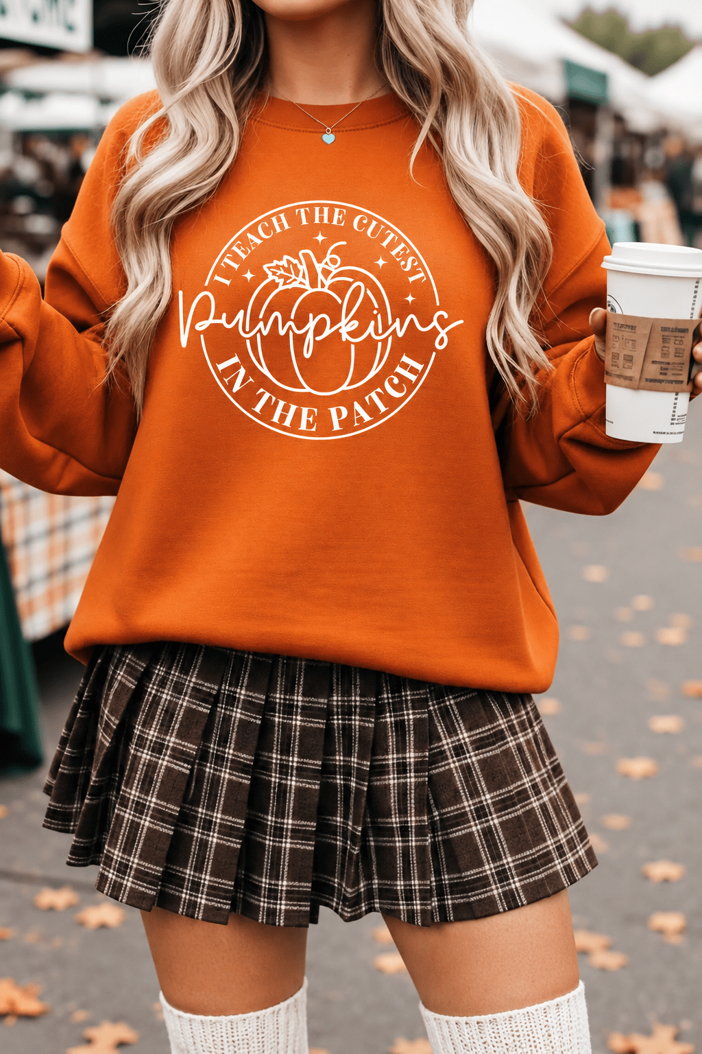 Teaching Pumpkin Cuties Sweatshirt - Desert Sunday