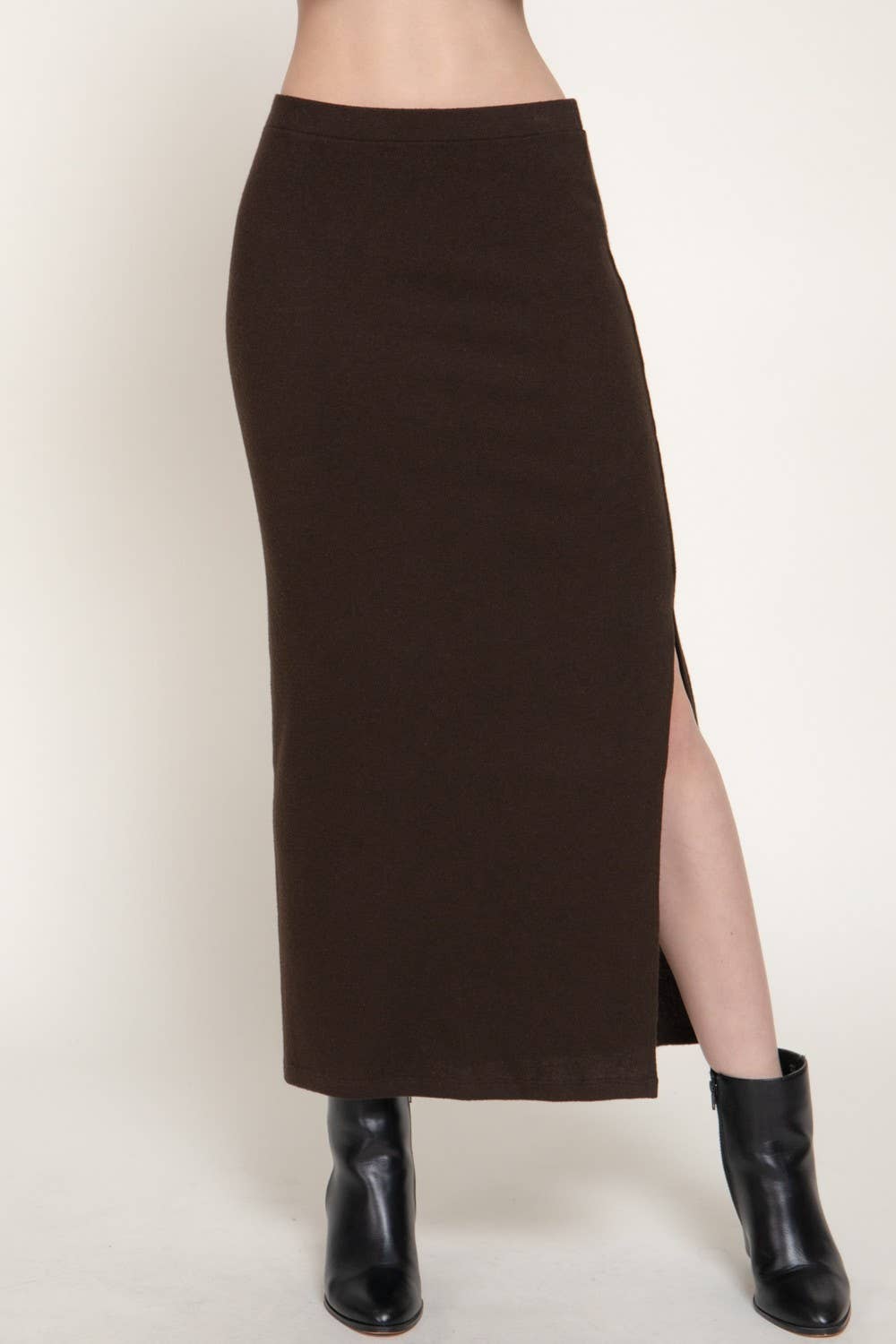 The Cocoa Comfort Midi Skirt - Desert Sunday