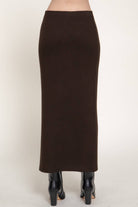The Cocoa Comfort Midi Skirt - Desert Sunday