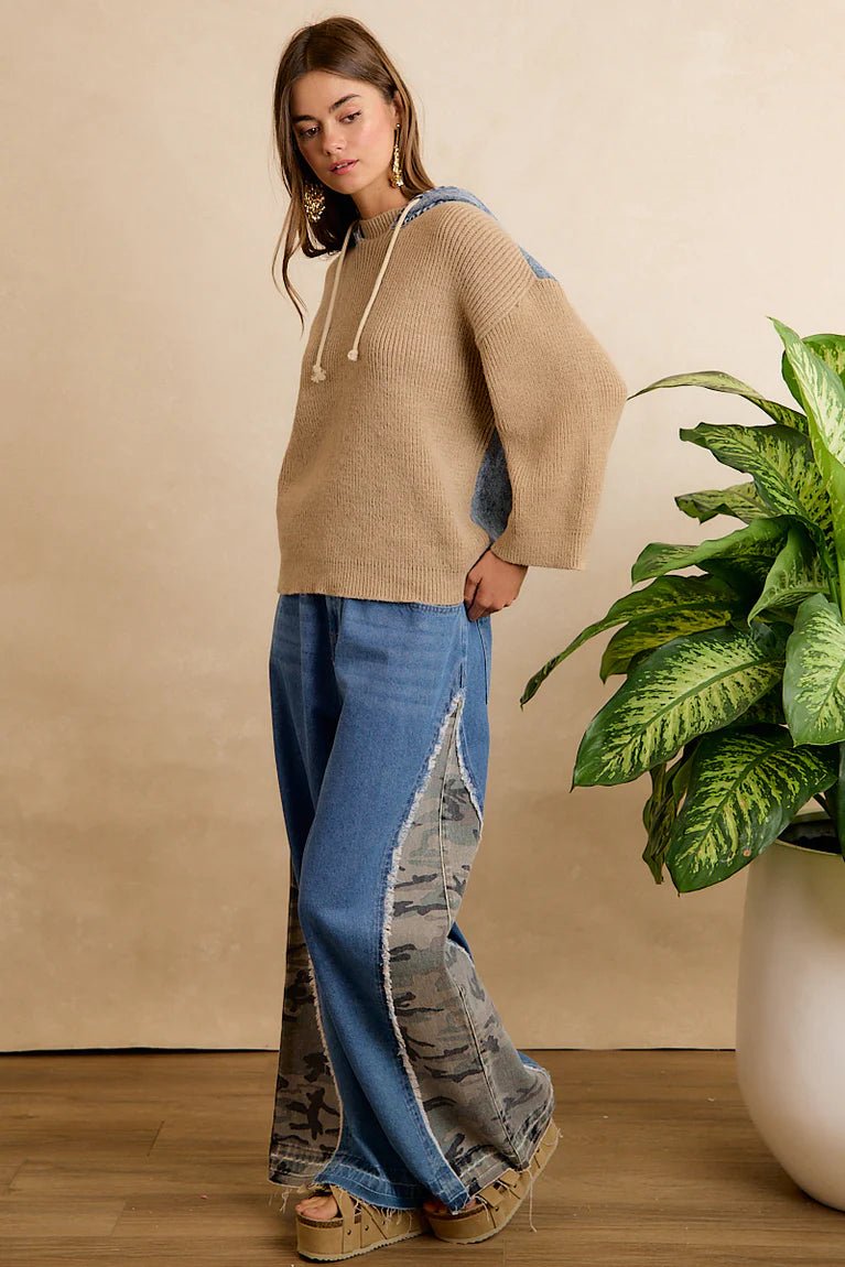 Trailblazer Camo Wide Leg Jeans - Desert Sunday