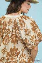 Umgee Desert Palms Cotton Blouse - Desert Sunday