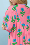 Umgee Floral Print Midi Dress - Desert Sunday