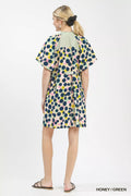 Umgee Polka Dot Print Tunic Dress - Desert Sunday
