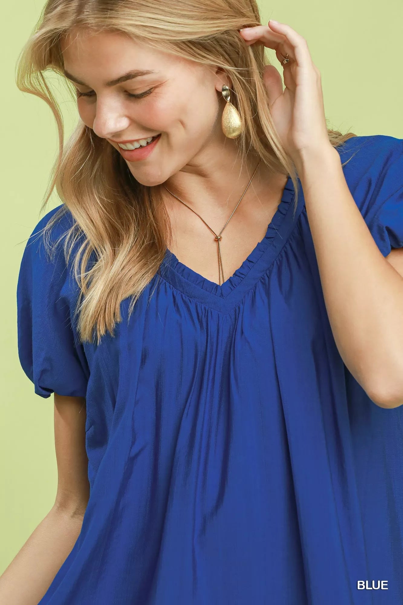 Umgee Ruffle Hem Shift Mini Dress - Desert Sunday
