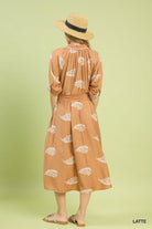 Umgee Sunset Paisley Tie-Waist Dress C5831 - Desert Sunday
