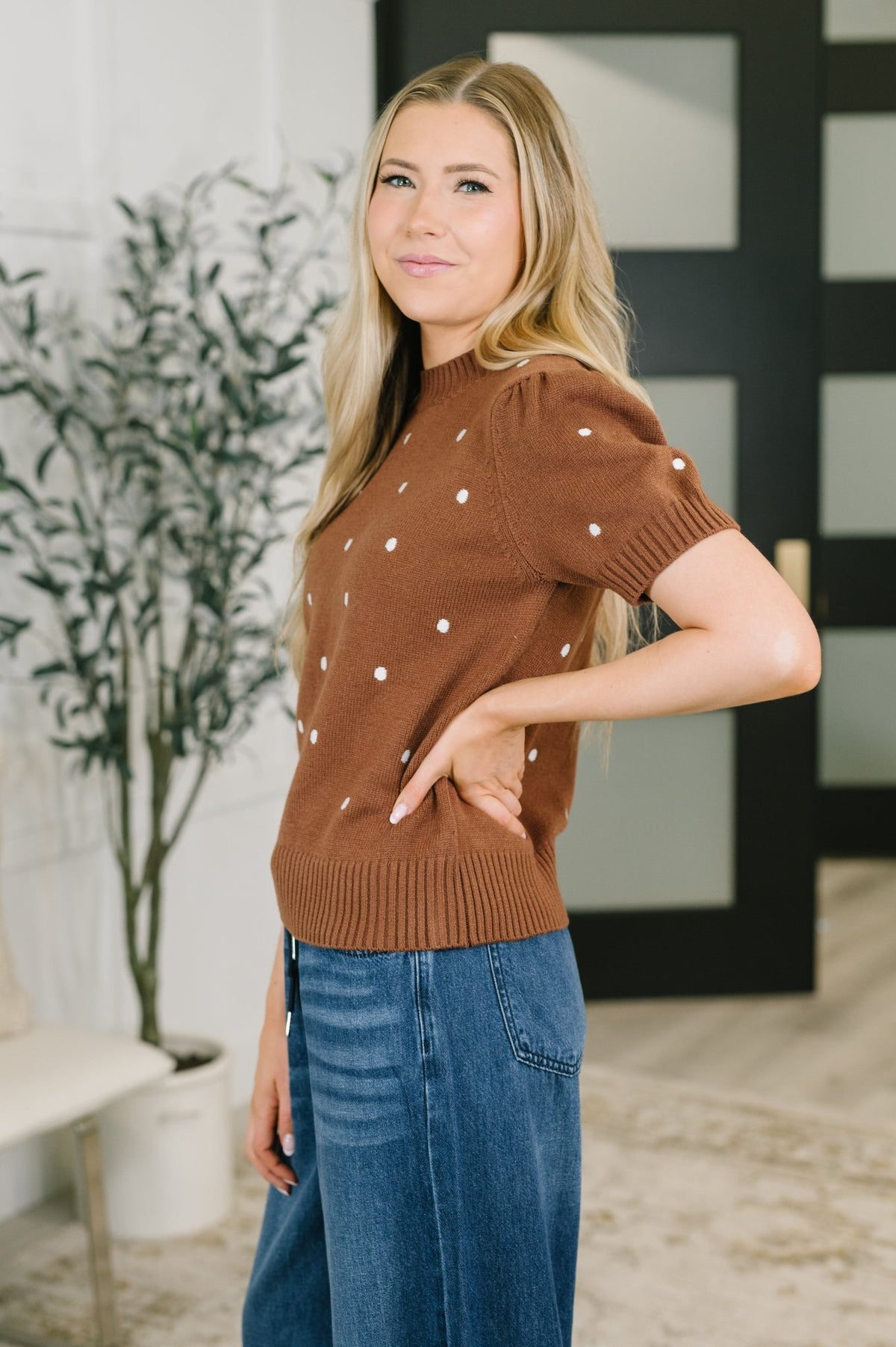 Undoubtedly Me High Neck Top - Desert Sunday