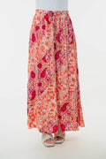 White Birch Full Size High Waisted Floral Woven Skirt - Desert Sunday