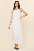 White Eyelet Maxi Dress - Desert Sunday