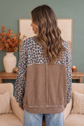 Wild At Heart Leopard Print Sweatshirt - Desert Sunday