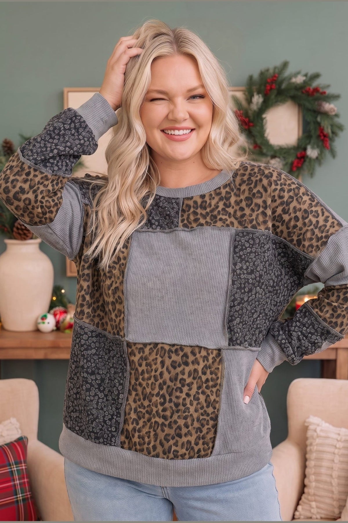 Wild at Heart Patchwork Pullover - Desert Sunday