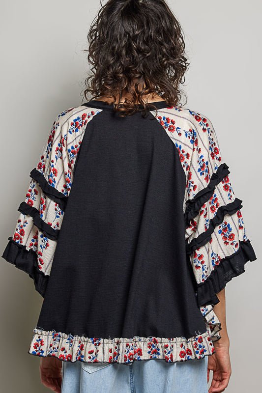 Wildflower Charm Lace Top - Desert Sunday