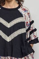 Wildflower Charm Lace Top - Desert Sunday