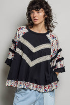 Wildflower Charm Lace Top - Desert Sunday