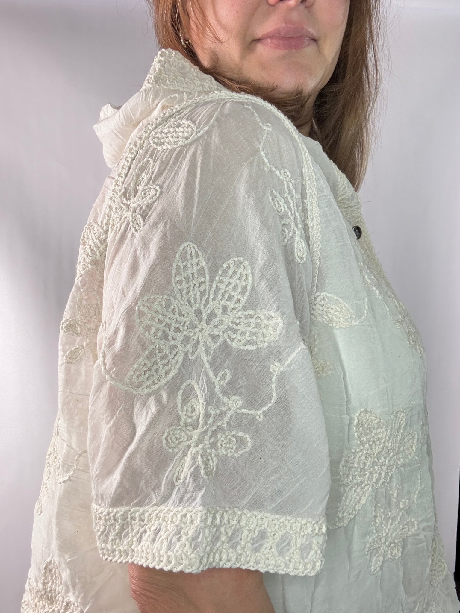 Wildflower Hooded Top in Natural - Desert Sunday