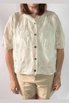 Wildflower Hooded Top in Natural - Desert Sunday