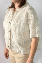 Wildflower Hooded Top in Natural - Desert Sunday