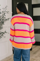 Your Opinion Matters Striped Cardigan - Desert Sunday
