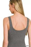 Zenana Double Layered Double Scoop Tank Top - Desert Sunday