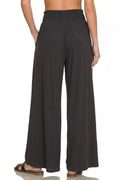 Zenana Smocked Waist Wide Leg Palazzo Pants - Desert Sunday